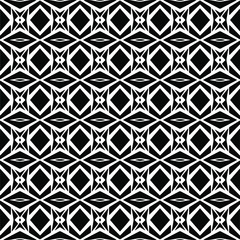 Vector seamless pattern.Simple stylish abstract geometric background. Monochrome image. Black and white color. Design for decor, prints, textile.Design element for prints. 