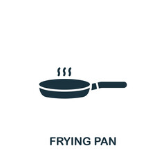 Frying Pan icon. Monochrome simple Cooking icon for templates, web design and infographics