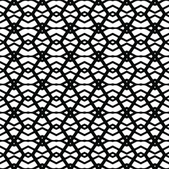 Vector seamless pattern.Simple stylish abstract geometric background. Monochrome image. Black and white color. Design for decor, prints, textile.Design element for prints. 