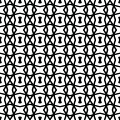 Vector seamless pattern.Simple stylish abstract geometric background. Monochrome image. Black and white color. Design for decor, prints, textile.Design element for prints. 