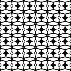 Vector seamless pattern.Simple stylish abstract geometric background. Monochrome image. Black and white color. Design for decor, prints, textile.Design element for prints.