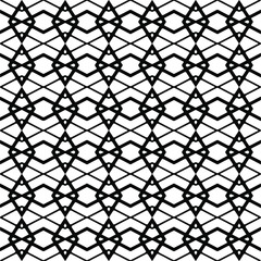 Vector seamless pattern.Simple stylish abstract geometric background. Monochrome image. Black and white color. Design for decor, prints, textile.Design element for prints.