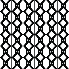Naklejka premium Vector seamless pattern.Simple stylish abstract geometric background. Monochrome image. Black and white color. Design for decor, prints, textile.Design element for prints.