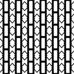 Vector seamless pattern.Simple stylish abstract geometric background. Monochrome image. Black and white color. Design for decor, prints, textile.Design element for prints.