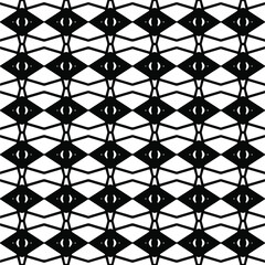 Fototapeta premium Vector seamless pattern.Simple stylish abstract geometric background. Monochrome image. Black and white color. Design for decor, prints, textile.Design element for prints.