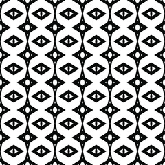 Vector seamless pattern.Simple stylish abstract geometric background. Monochrome image. Black and white color. Design for decor, prints, textile.Design element for prints.