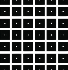 Vector seamless pattern.Simple stylish abstract geometric background. Monochrome image. Black and white color. Design for decor, prints, textile.Design element for prints.