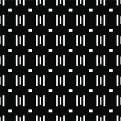 Vector seamless pattern.Simple stylish abstract geometric background. Monochrome image. Black and white color. Design for decor, prints, textile.Design element for prints. 