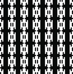 Vector seamless pattern.Simple stylish abstract geometric background. Monochrome image. Black and white color. Design for decor, prints, textile.Design element for prints. 