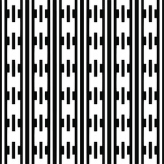 Vector seamless pattern.Simple stylish abstract geometric background. Monochrome image. Black and white color. Design for decor, prints, textile.Design element for prints. 