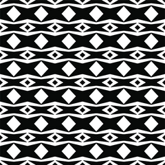 Vector seamless pattern.Simple stylish abstract geometric background. Monochrome image. Black and white color. Design for decor, prints, textile.Design element for prints. 