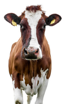 cow on a white background isolated