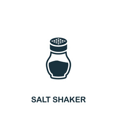 Salt Shaker icon. Monochrome simple Cooking icon for templates, web design and infographics