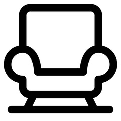 sofa line icon