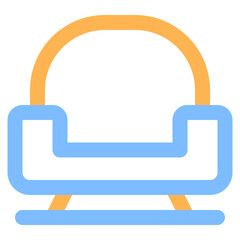 Obraz premium sofa colored line icon