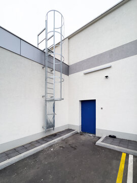 Industrial building backdoor