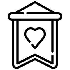 HEART line icon,linear,outline,graphic,illustration