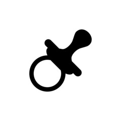 Pacifier icon isolated on white background