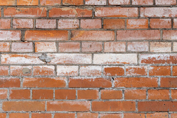 Naklejka premium Background of old brick wall pattern texture.