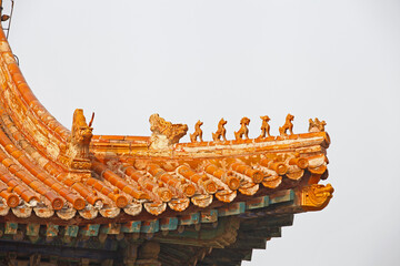 Fototapeta na wymiar China building eaves