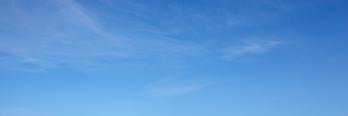 Naklejka na ściany i meble Abstract image of blurred sky. Blue sky background