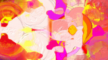Obraz na płótnie Canvas Abstract Vibrant Background Digital Illustration