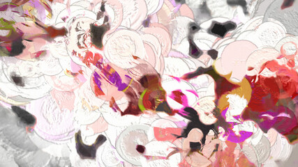 Fototapeta na wymiar Abstract Vibrant Background Digital Illustration