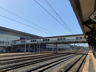 Obraz premium 一ノ関駅の風景