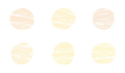 Abstract uneven circle shapes