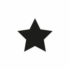Star Icon vector. Simple flat symbol. Perfect Black pictogram illustration on white background.