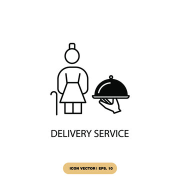 delivery service icons  symbol vector elements for infographic web