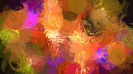 Abstract Vibrant Background Digital Illustration