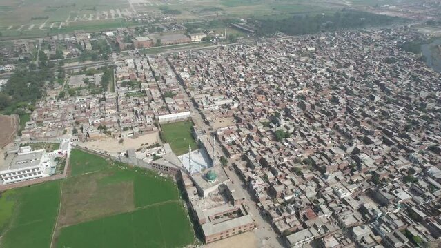 Gorgeous Aerial Views of Kala Shah Kako, Ravi Ryan and SA Gardens Housing Society Punjab Pakistan