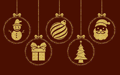 Celebration Background for Merry Christmas and New Year