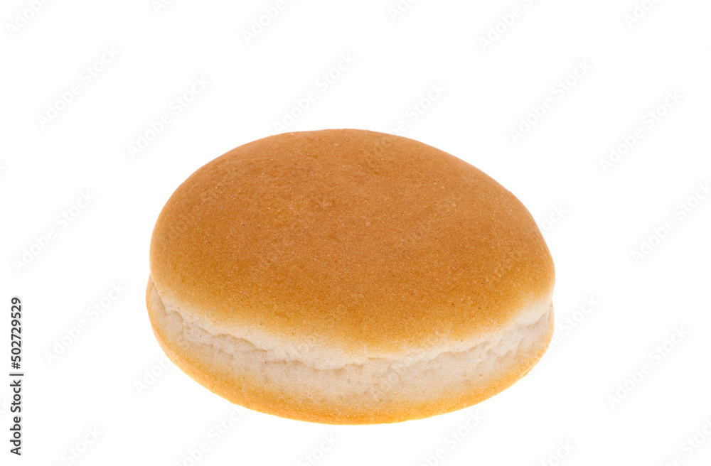 Poster cheeseburger bun isolated