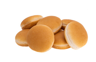 cheeseburger bun isolated