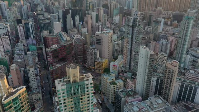 Top view of Mong Kok district