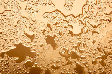 Close up water drops on metal surface can be used for web design