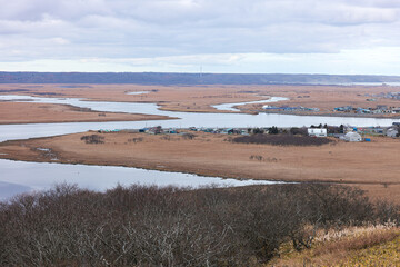 琵琶瀬展望台から見る霧多布湿原