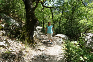Obraz premium Wandern in der Verdonschlucht