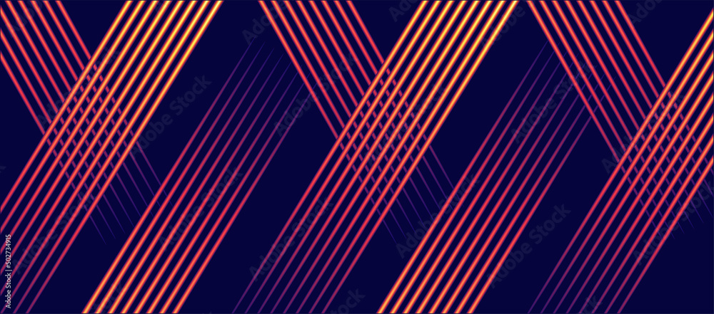 Wall mural abstract background with stripes of lines texture creating crossed backdrop surface on dark space. v