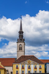 Fototapeta na wymiar Church tower, Bruck an der Mur, Austria