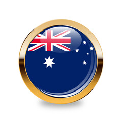 Australia, country flag button