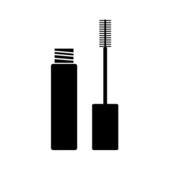 Mascara brush icon isolated on white