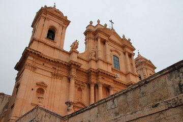 Fototapeta na wymiar baroque cathedral in noto in sicily (italy) 