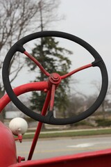 vintage tractor wheel