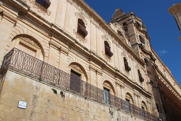 Fototapeta premium san francesco di assisi monastery in noto in sicily (italy) 