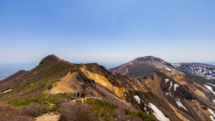 那須岳と朝日岳　那須連山　縦走