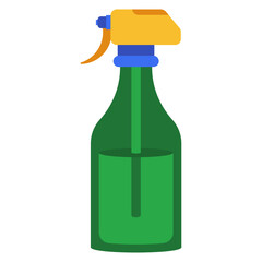 Spray bottle vector cartoon illustration isolated on background.