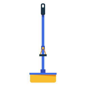 Mop vector cartoon illustration isolated on a white background.